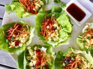 Scrambled Egg & Stir-Fried Veggie Lettuce Cups featured image