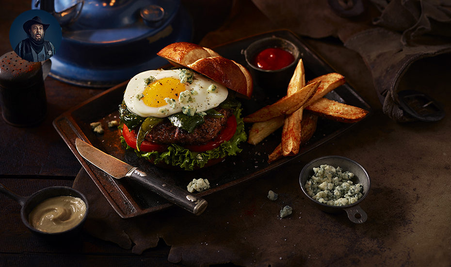 Sheriff’s Blazing Poblano Burger | Louisiana Egg Commission