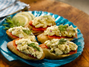 Egg Salad and Smoked Salmon Canapés featured image