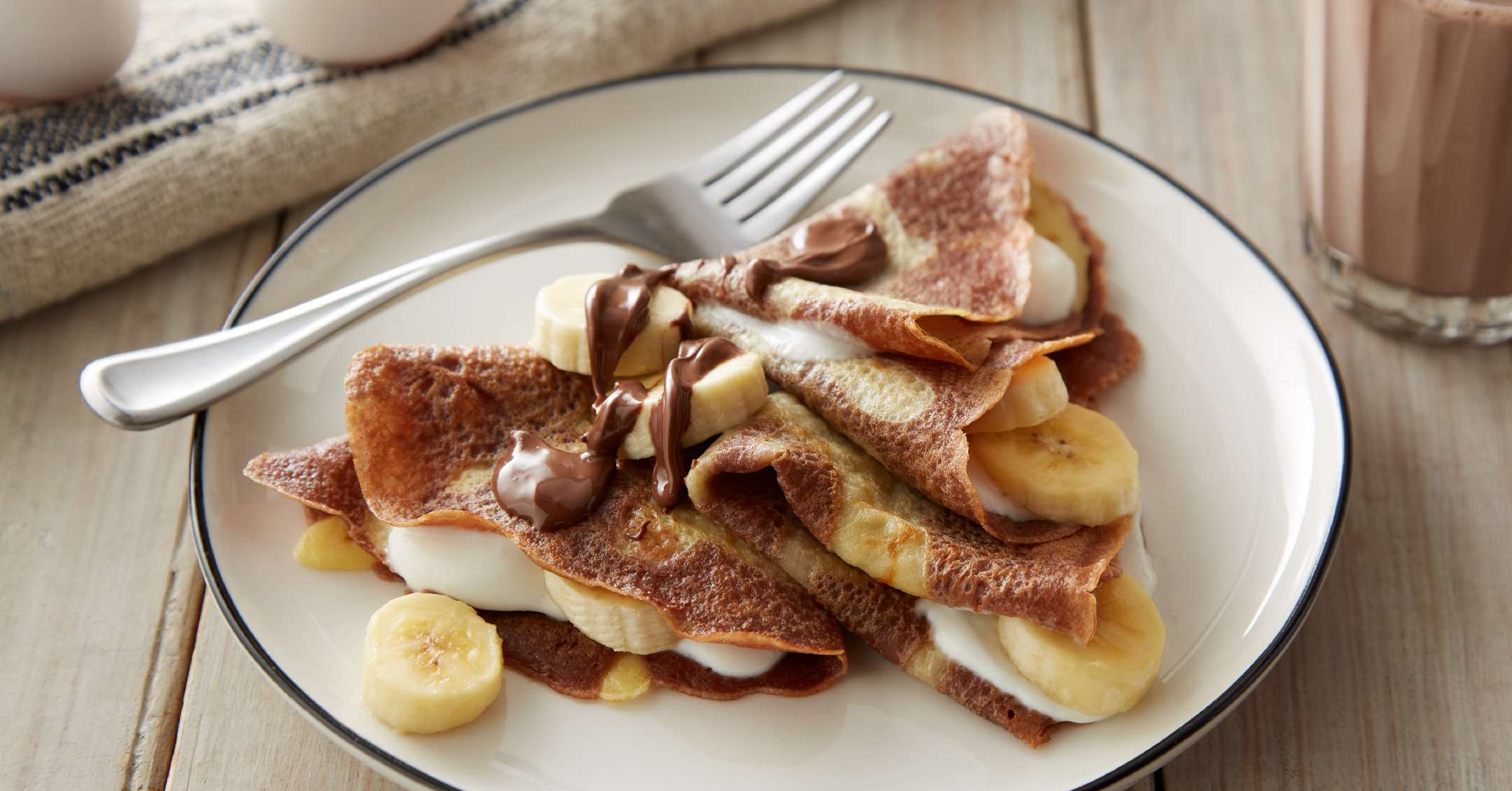 Banana Chocolate Crepes | Louisiana Egg Commission