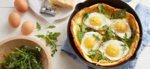 Dutch Pancake with Sunny Side Up Eggs featured image