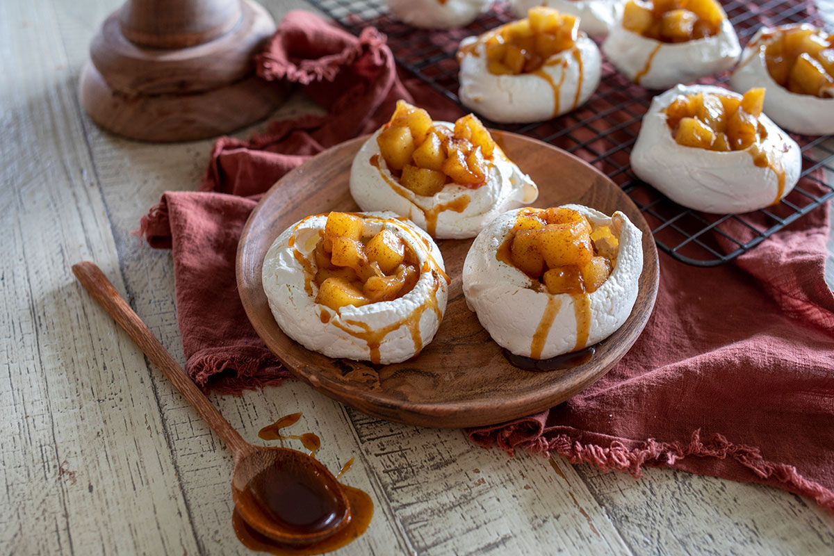 Caramel Apple Meringues Louisiana Egg Commission