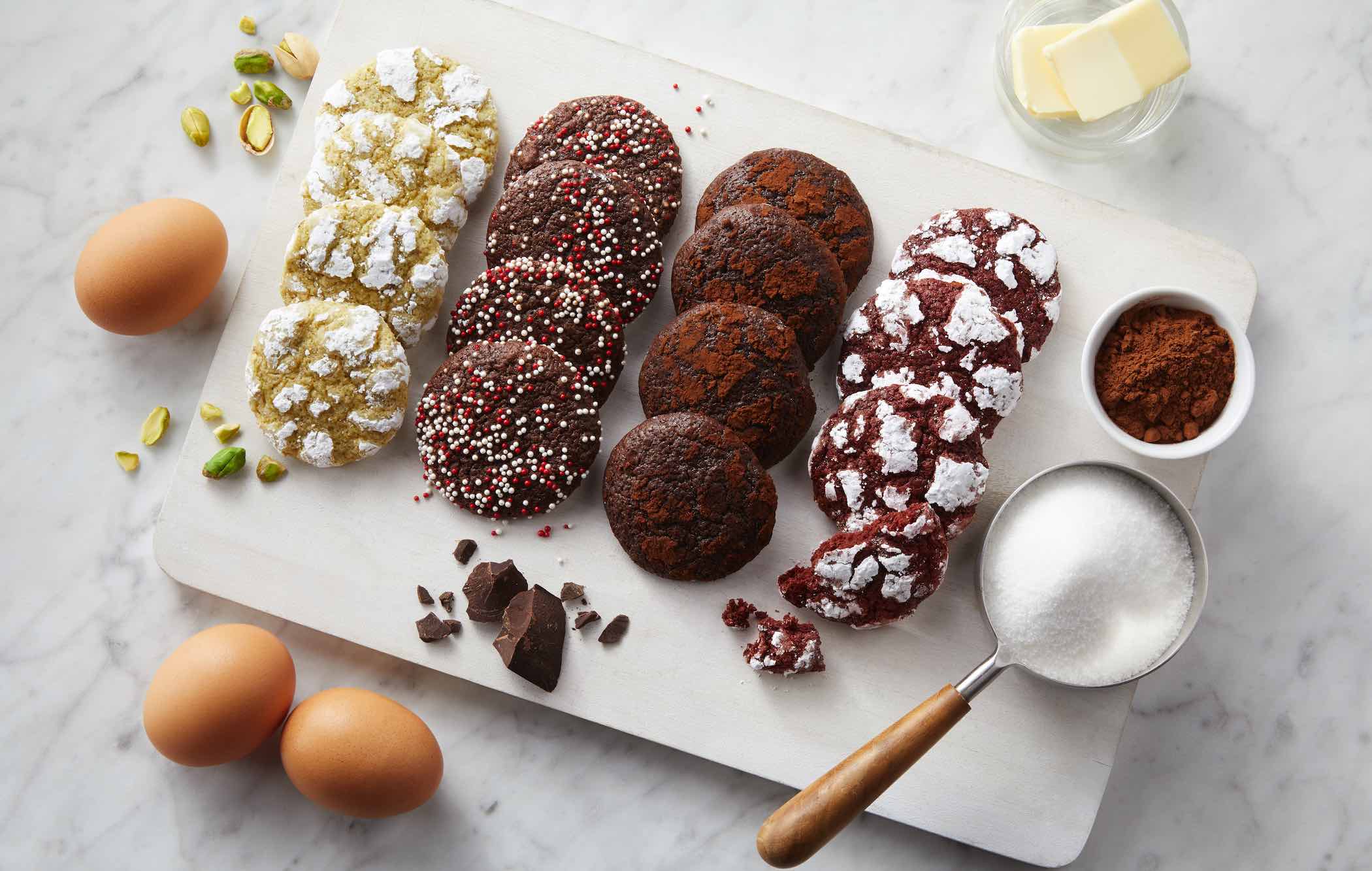 Holiday Crinkle Cookies with Sprinkles | Louisiana Egg Commission