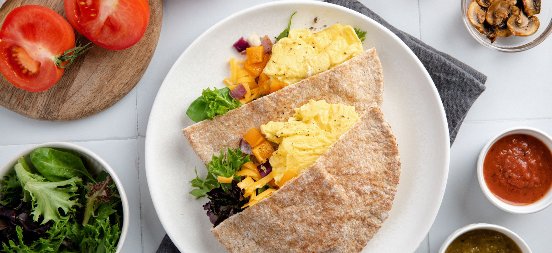 Grab & Go Scrambled Egg Stuffed Pitas | Louisiana Egg Commission