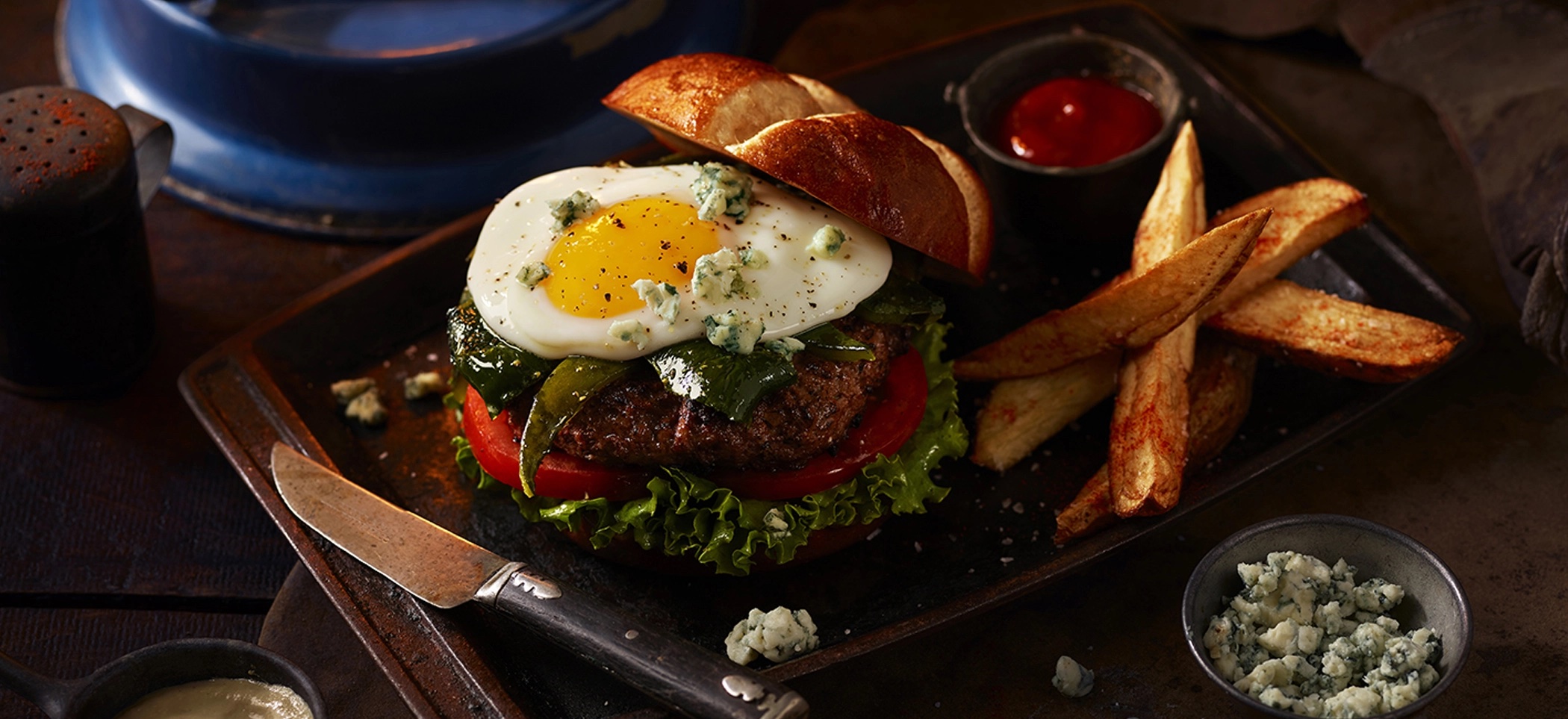 Blazing Poblano Burger | Louisiana Egg Commission