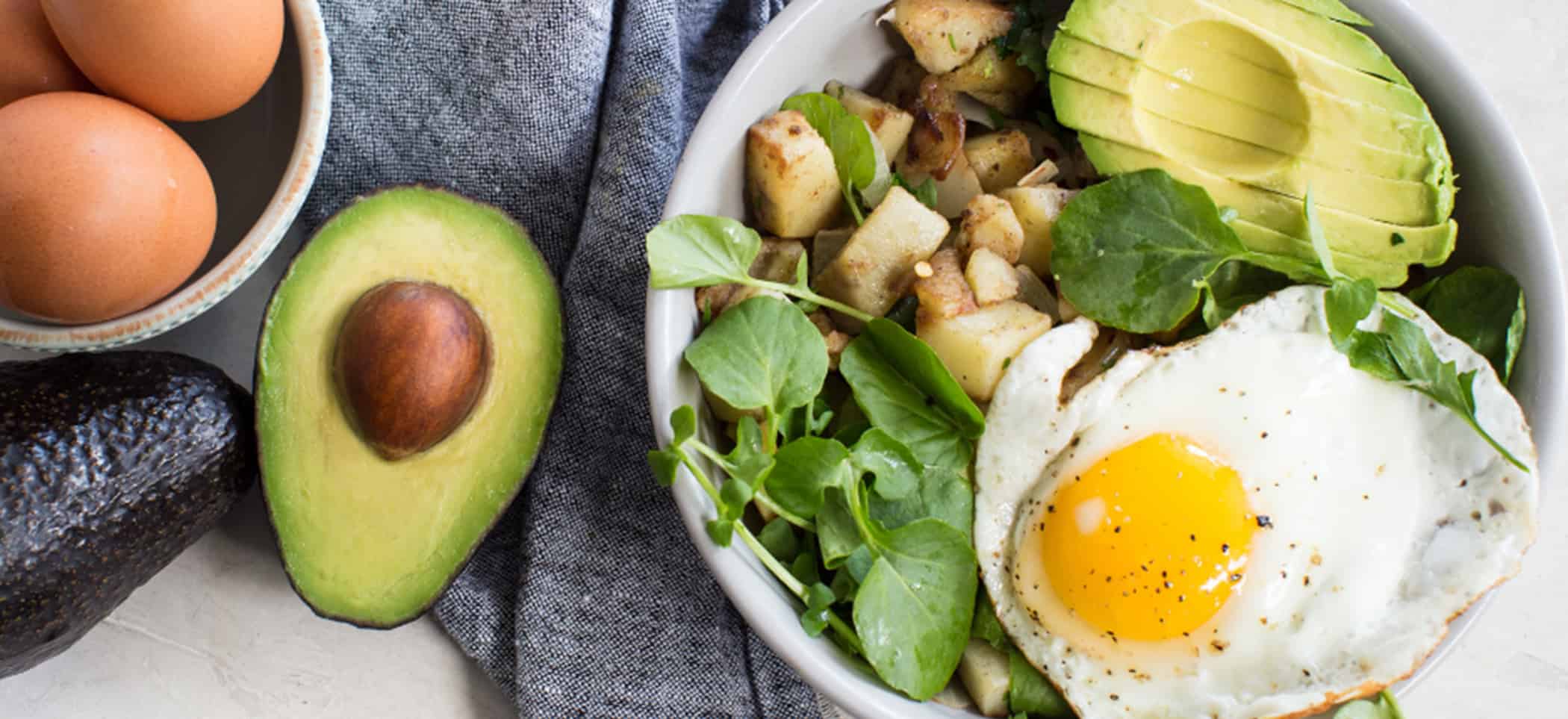 Avocado & Potato Hash with Sunny Side Eggs | Louisiana Egg Commission