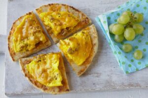 Microwave Breakfast Flatbread Pizza featured image