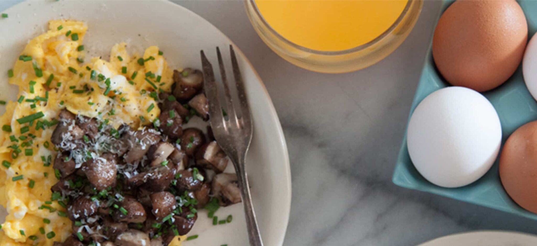 Pan Roasted Mushrooms With Scrambled Eggs | Louisiana Egg Commission