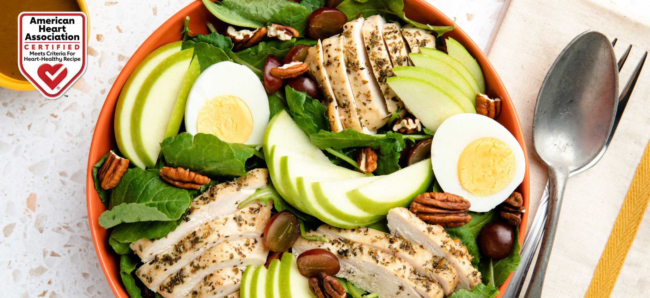 Kale Salad With Herb-Roasted Chicken | Louisiana Egg Commission