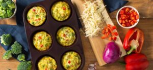 Veggie & Cheddar Crustless Quiche featured image