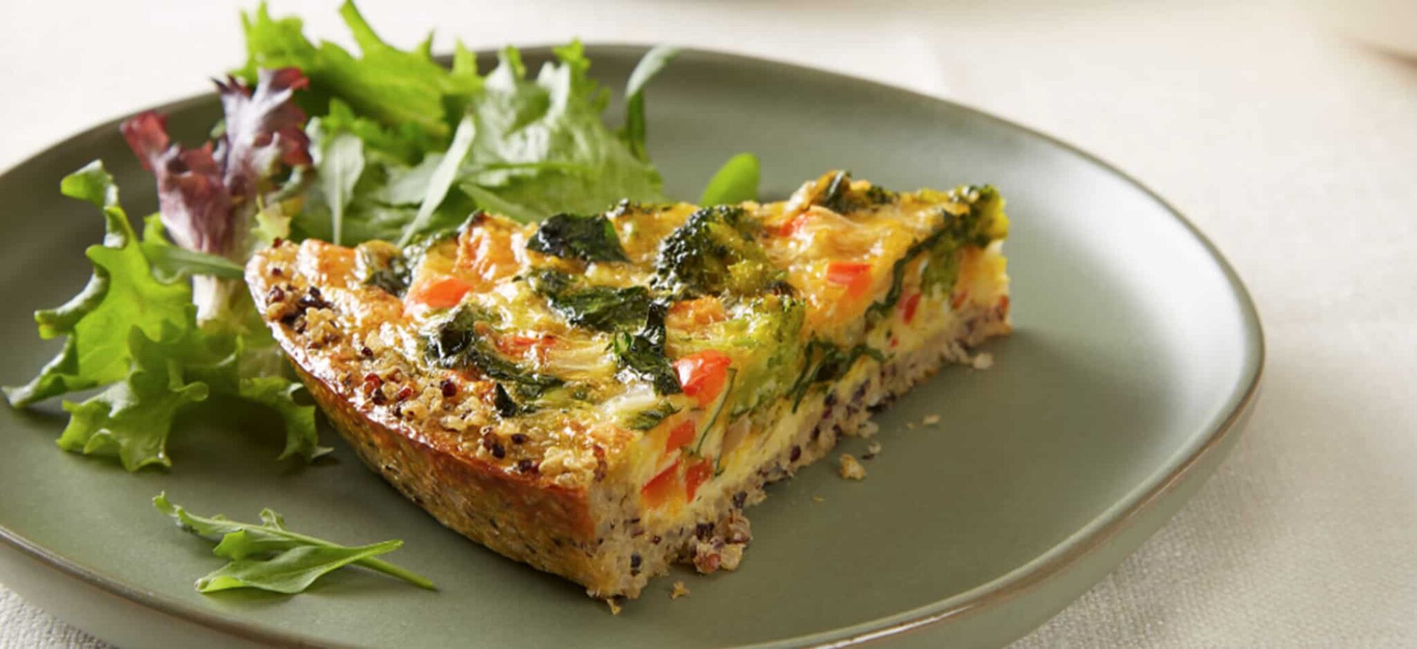 Quinoa Crust Vegetable Quiche | Louisiana Egg Commission