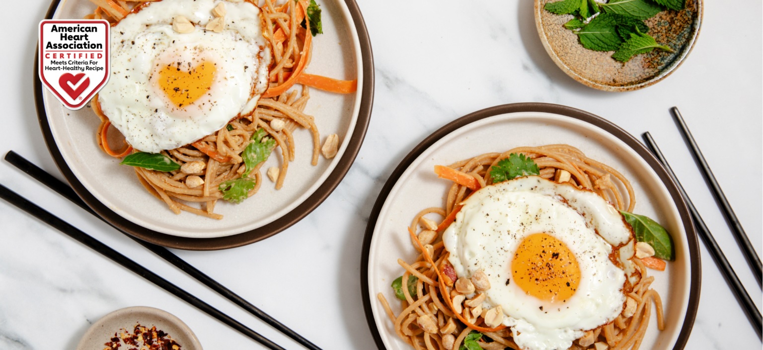 Noodles With Peanut Sauce and a Crispy Egg | Louisiana Egg Commission