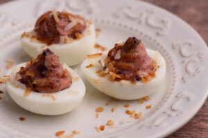 Ube Basque Cheesecake Deviled Eggs featured image