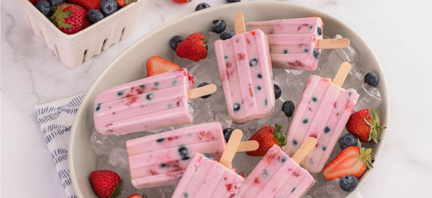 Berry Custard Popsicles | Louisiana Egg Commission