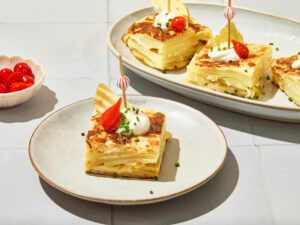 Tortilla Española with Hot Honey-Lime Crema featured image